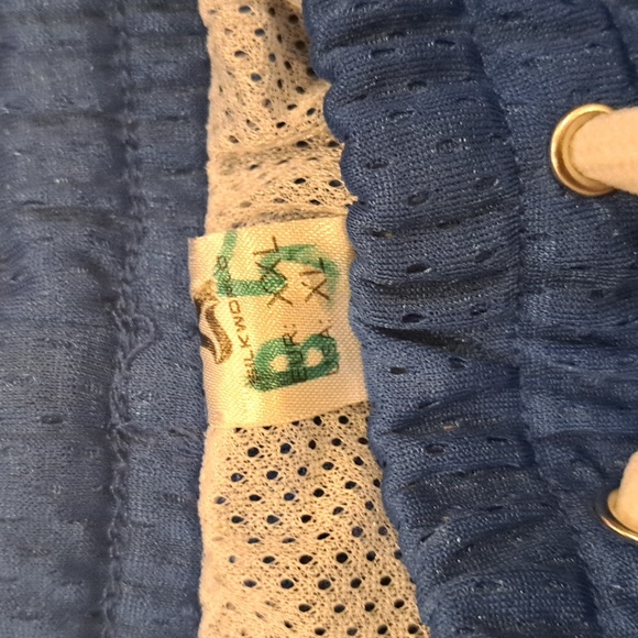 Silkworld, Size XL, Blue/Red/White Mesh Workout/Swim Trunks - Picture 3 of 3